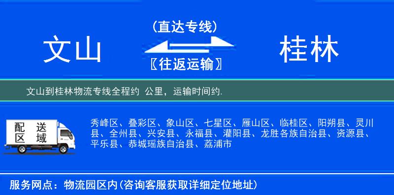 文山到桂林物流專線